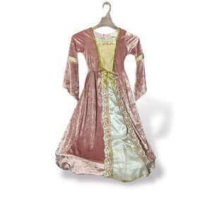 Elegant Princess Pink Dress Girls Medium Halloween Costume
